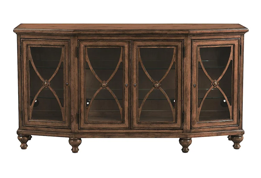Heartland Pine Credenza by Bassett at Esprit Decor Home Furnishings
